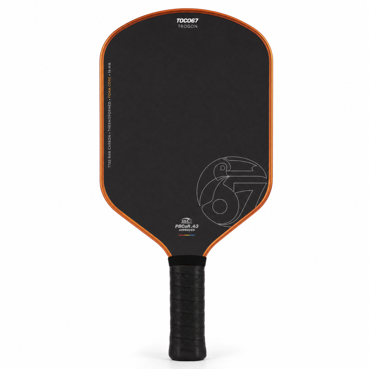 Trogon Electroplated Orange – Racchetta da pickleball | Schiuma e Controllo