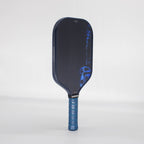 TOCO67 Blue Vine carbon fiber pickleball paddle with matching blue grip handle.