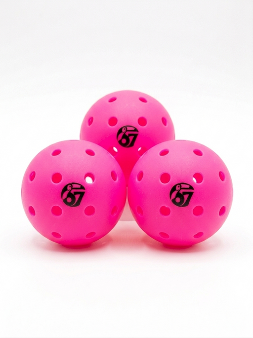 Competition Pickleballs – Pink 3-Pack