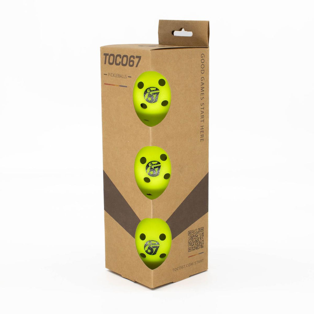 Competition Pickleballs – Yellow 3-Pack