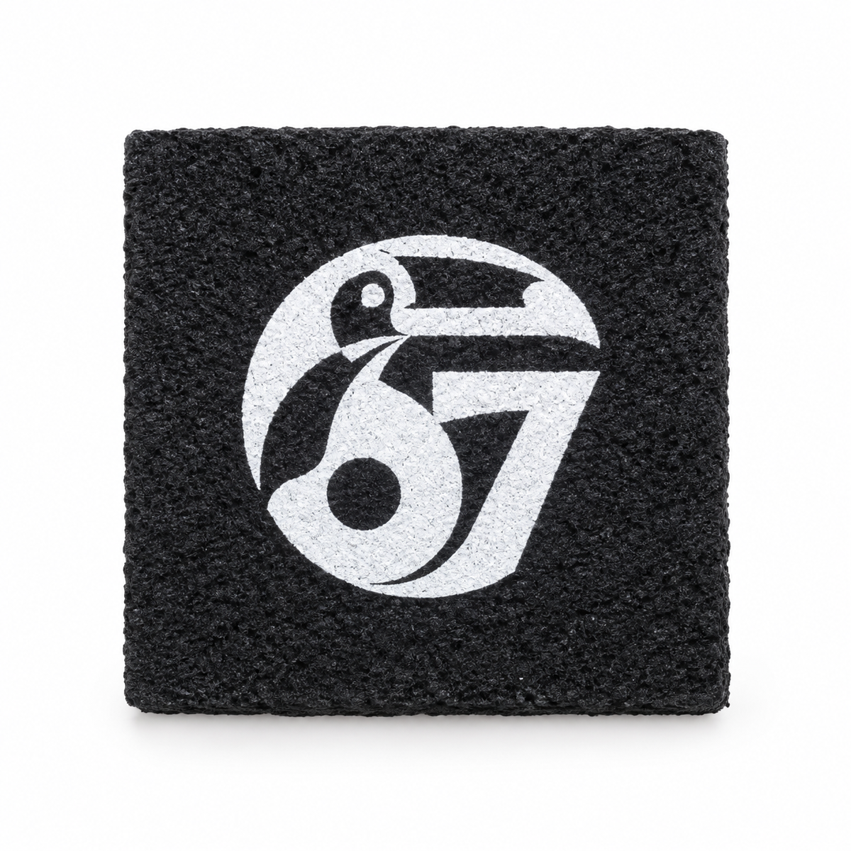 TOCO67 Pickleball Paddle Eraser with white logo on black textured surface
